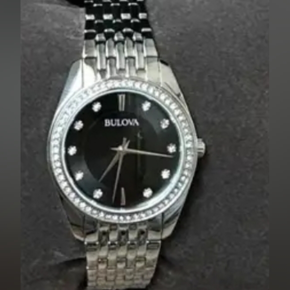 ***BRAND NEW*** Bulova Classic Crystal Stainless Steel Quartz Ladies Watch - Picture 4 of 12